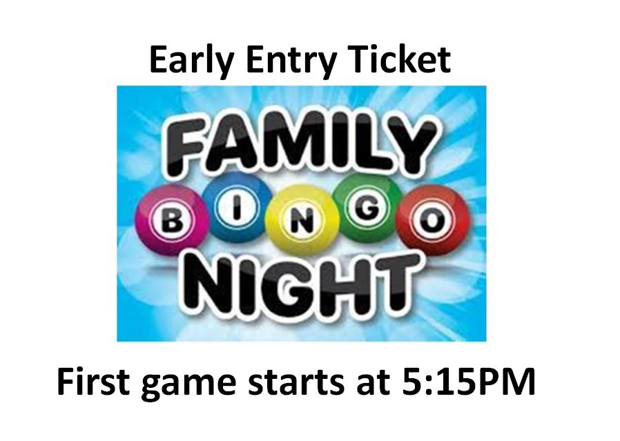 Family Bingo Night ChickFilA Sandwich & Chips Joseph Sims PTO